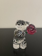 Swarovski Kris bear A Rose With Love In Box Perfect Condition