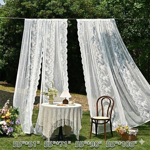 Pair patio lace sheer - pair,