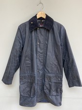 Barbour Border Navy Wax Jacket Medium C32 81CM NEW WITHOUT TAGS RRP £279.00