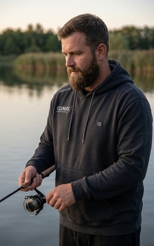 Mens fishing hoodie - hoodie, large