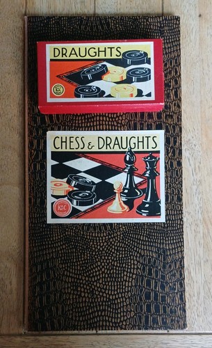 Vintage draughts set - vintage,