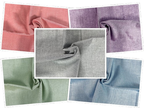 Cotton oxford chambray 100 - oxford, 100%