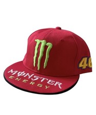 Monster Energy VR46 Cap One Size Adjustable Valentino Rossi RARE Red Official