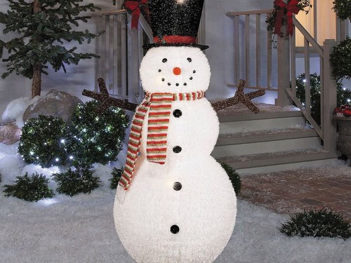 Light snowman ft lantern - 5,