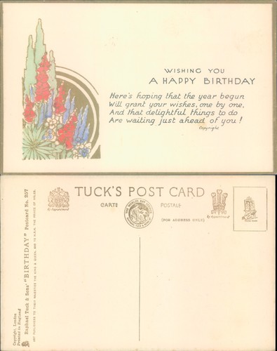 Birthday greeting card - , with