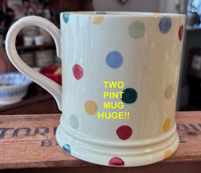 Emma Bridgewater Extra Large 2 Two Pint Mug-Tankard -Polka Dot Brand New