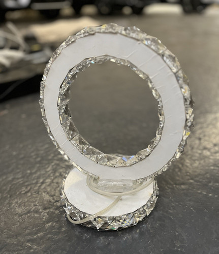 Round glass tea light holder - round,