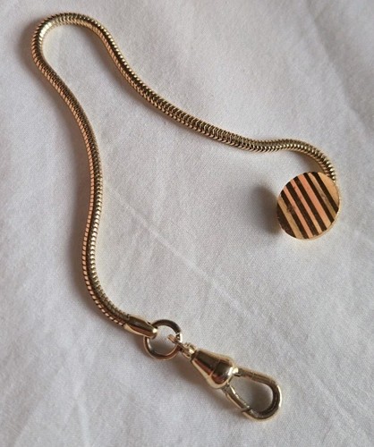 Gold tone metal vest watch - tone,