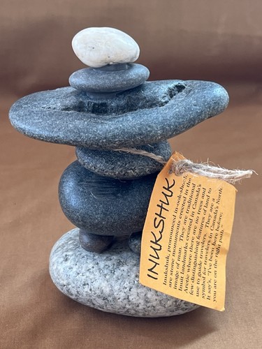 Native inuit stone inukshuk - inuit,