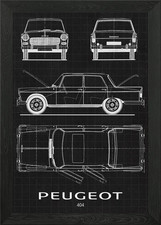 Peugeot 404 Framed Wall Art