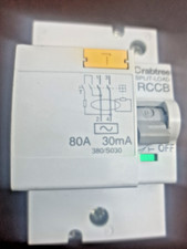 Crabtree Split Load 80A 30A RCCB Consumer Unit Distribution Board 380/S030