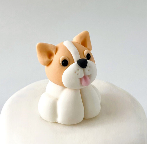 Puppy cake topper edible - puppy,