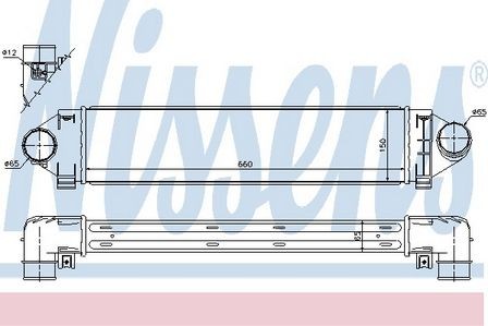 Nissens intercooler for - intercooler, ford