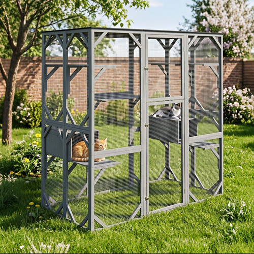 Costway large fir wood outdoor - costway,