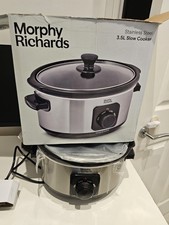 Morphy Richards 3.5L Slow Cooker - Brushed Stainless Steel (460017)