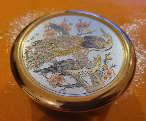 Vintage peacock trinket - peacock,