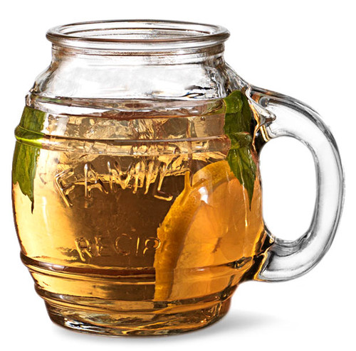 Family recipe glass barrel - recipe,