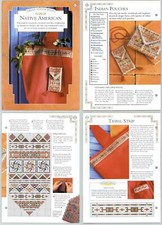 Native American #97-100 Cross Stitch Ideas - Needlecraft Magic 2 Page Pattern