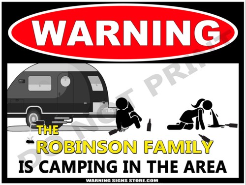 Personalized camping sign - personalized,