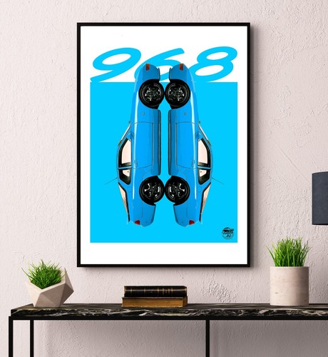 Porsche 968 print cs - 968,
