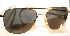 VINTAGE AO AMERICAN OPTICAL WRAP-AROUNDS AVIATOR SUNGLASSES FRAMES 57[]20