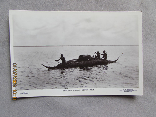 Egypt sudan shulluk canoe - egypt,