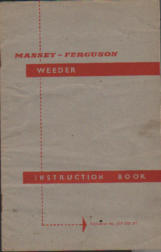Massey ferguson weeder - massey-ferguson, "weeder"