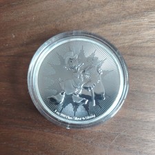 Coin Fine Silver 1oz Scrooge McDuck Mickey Mouse Disney Niue $2 2018 in Capsule