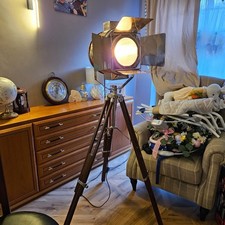 Vintage British theatre lamp,a