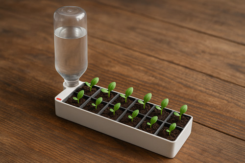 Seeding pot self watering