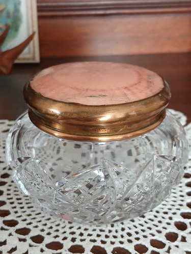 Pretty vintage cut glass - cut,