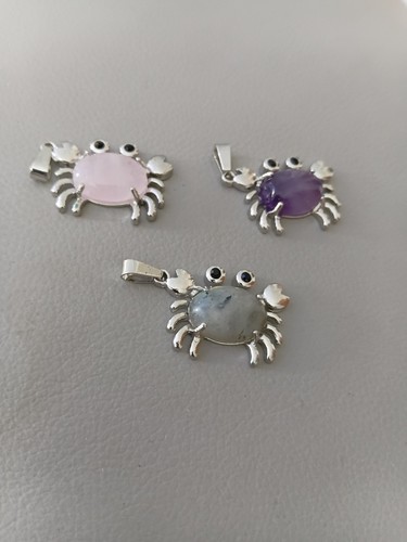 Crystal crabs pendants - pendants, x