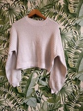 Hollister white knited jumper