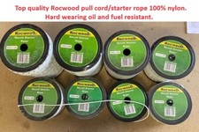 PULL CORD STARTER ROPE LAWNMOWER, STRIMMER, CHAINSAW, 2.5mm - 6mm 2 - 25 metre.