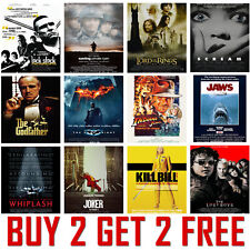 All Time Great Movie Posters Wall Art Classic Movie Modern Cinema A4 A3 A2