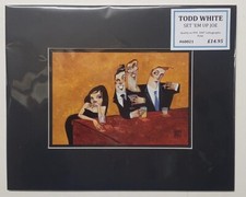 TODD WHITE " Set 'em up Joe ", by Artist Todd White, Small Advertising Photocard