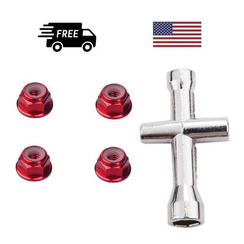 Traxxas wheel nuts red - nuts,