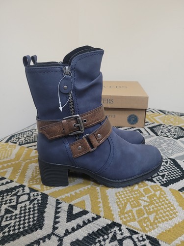 Bnib womens pavers navy tan - bnib,