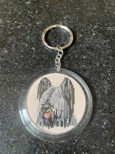 Skye type terrier keyring - skye,