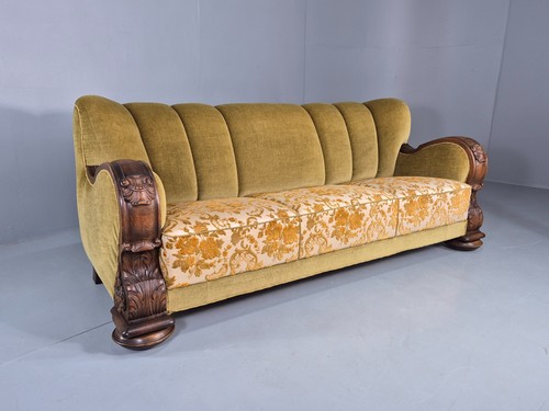 Vintage danish seater sofa - vintage, 3