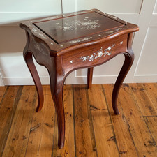 Oriental Wooden Side Table