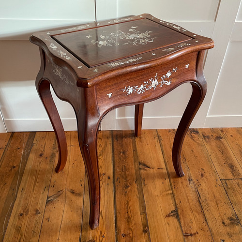 Oriental wooden side - oriental, table