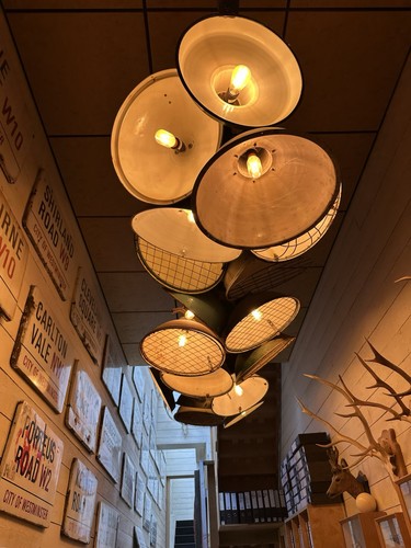 Reclaimed industrial lamp - reclaimed,