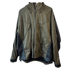 Greys Mens Jacket XL  Fishing Grxi 100% Nylon Vented Back Green Black Full Zip