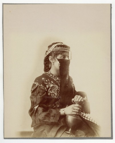 Veiled egyptian woman - woman, 1880