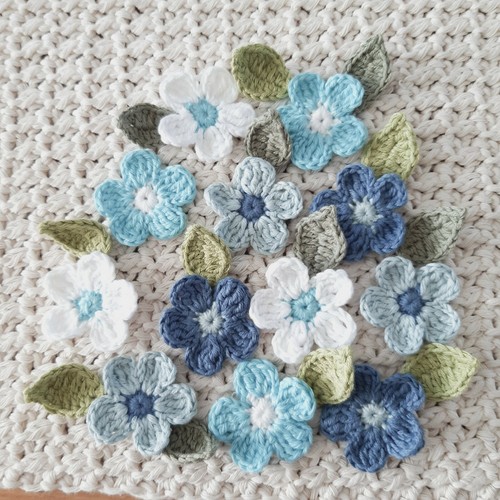 24pcs handmade crochet - crochet, flowers