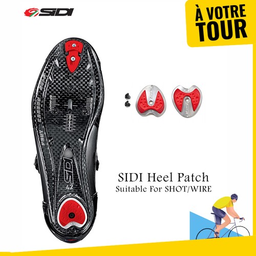 Road bike lock shoe - heel, clamp