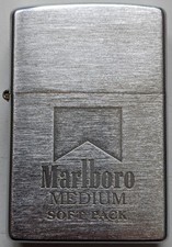 Marlboro Medium Soft Pack Zippo 2000 Fired Rare