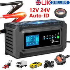 10A Car Battery Charger 12V 24V Smart Automatic Trickle Charger Maintainer Tool