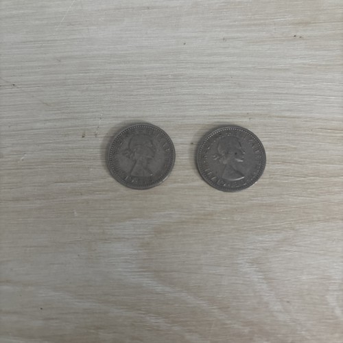 Elizabeth six pence - x, ii